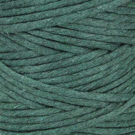 Mia Mote™ Classic Line Sznurek bawełniany skręcany do makramy 5mm emerald